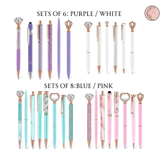 Set of 6 Stylish Pens
